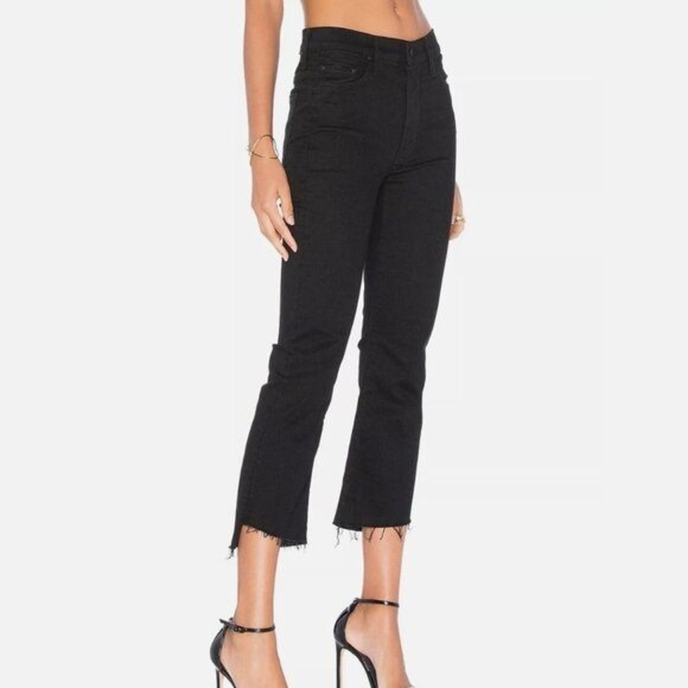 MOTHER Insider Crop Step Fray Jeans In Not Guilty Wash Size‎ 25